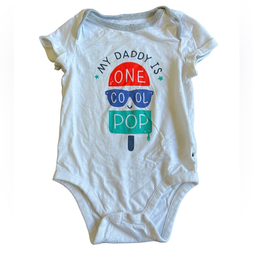 🌟🌟🌟3 for $10🌟🌟🌟Baby Gap Brannan’s Favorite SS Onesie White Size 18-24